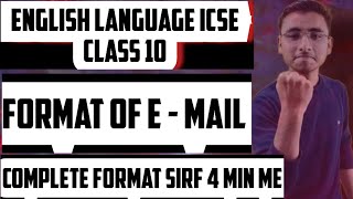 Email writing class 10 icse 2023  Email format class 10 icse 2023  english language class 10 icse [upl. by Einnoj396]