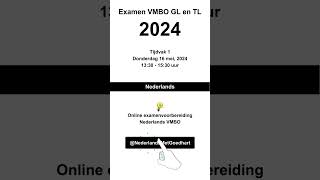 Examentraining Nederlands 2024 VMBO GL en TL [upl. by Nhguav]