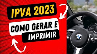 IPVA 2023 Como gerar e imprimir a guia para pagar no Río de Janeiro [upl. by Krasnoff]