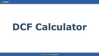 DCF Calculator tutorial [upl. by Alleira]