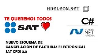 Nuevo esquema de cancelación de facturas electrónicas en C Net  CFDI 33 SAT [upl. by Claudelle]