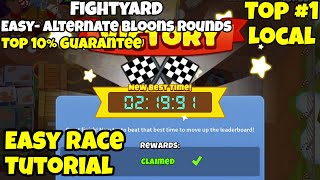 Fightyard  Bloons TD 6 BTD6 Easy Race Tutorial Mobile Friendly No MK No Micro [upl. by Torruella]