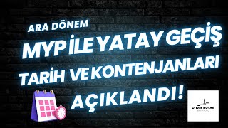 MYP İLE YATAY GEÇİŞ TARİHLERİ VE KONTENJANLARI AÇIKLANDI [upl. by Wagshul]