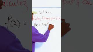 Calcul de l’image par une fonction mathes education mathstricks algebra [upl. by Soule]