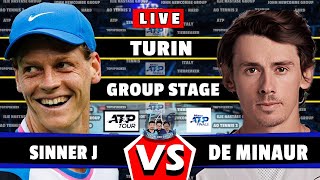 🔴LIVE Sinner J vs Minaur DE • NITTO ATP FINALS 2024 GAMEPLAY sinner minaur tennis atpfinals [upl. by Nagrom]