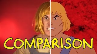 HeMan Live Action Intro  Homemade Side by Side Comparison [upl. by Asha]