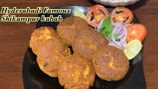 Shikampuri Kebab recipe  Hyderabadi Famous Shikampur kabab  by Cooking with Fa [upl. by Ronaele]