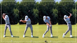 Collin Morikawa Driver amp Iron Swing Sequence Slow Motion [upl. by Hana]