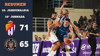 RESUMEN JORNADA 10  VALLADOLID BALONCESTO 71  GUUK GIPUZKOA BASKET 65 [upl. by Lledra]