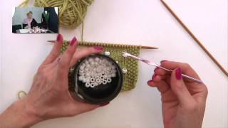 Knitting Help  Adding Beads [upl. by Assenna400]