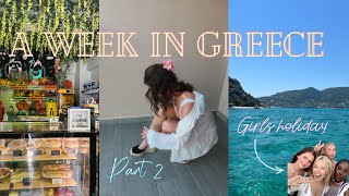 A WEEK IN GREECE Zante part 2  Girls holiday vlog [upl. by Llejk]