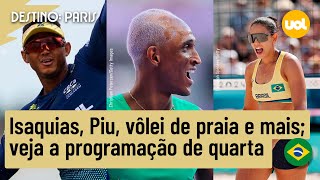 ISAQUIAS PIU VÃ”LEI DE PRAIA E MAIS VEJA A PROGRAMAÃ‡ÃƒO DE QUARTA [upl. by Steinberg]