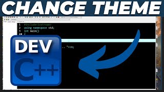 How to Change Theme in Dev C 2024  Enable Dark Theme [upl. by Carter]