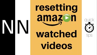 How to reset watched Amazon videos  Quick Tips [upl. by Eneli]