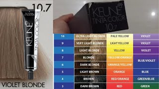 keune hair color 107 Review [upl. by Suhpoelc]