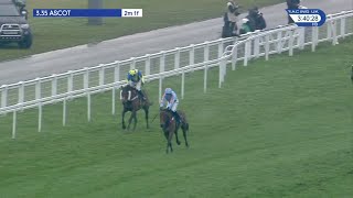 2018 Royal Salute Whisky Clarence House Chase  Un De Sceaux  Racing TV [upl. by Steven]