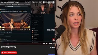 QTCinderella gives her honest feelings on Jason and FaZe boys [upl. by Blockus]