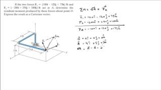 Determine the resultant moment produced by these forces about point O [upl. by Nrehtak]