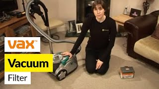 How to replace Vax filters on a Vax VEC04 vacuum cleaner [upl. by Bergwall]