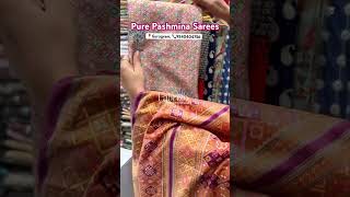 Woollen saree designs  Pure Pashmina Saree Designs  Fabrizo the wholesaler [upl. by Tally]