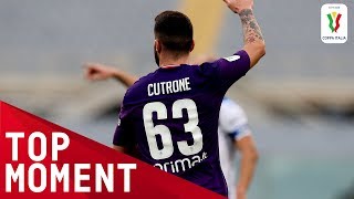 Cutrone Scores First Fiorentina Goal  Fiorentina 21 Atalanta  Top Moment  Coppa Italia [upl. by Mitchel]