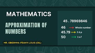 INTRODUCTION TO APPROXIMATION PART ONE [upl. by Ynelram500]