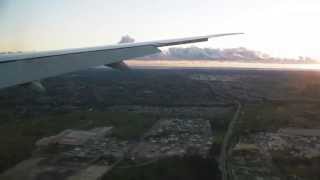 Approach and landing into Perth Emirates Boeing 777300ER with ATC [upl. by Llerrom]