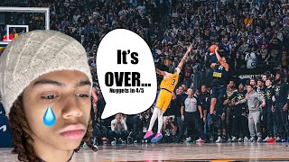 The Shot that DESTROYED the Lakers…reacting to Lakers Vs Nuggets Game 2 NBA PLAYOFFS 2024 [upl. by Dowell]