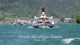 100 Jahre Gallia  Dampfschiffparade auf dem Vierwaldstättersee [upl. by Fleurette]