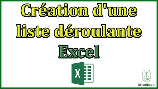 Création dune liste déroulante excel [upl. by Nahta978]