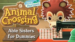 Able Sisters for Dummies  Animal Crossing New Horizons [upl. by Tyne]