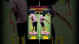 Rare Spin Switch OffSpin Boundary to LegSpin Out🙌💥🚀🏏 shorts legspin offspin cricket [upl. by Aivatan696]