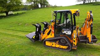 JCB 1CXT Backhoe Loader at work [upl. by Sharia]