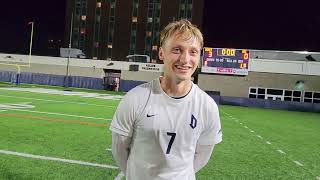 Duquesne M Soccer Dakota Jonke 10924 [upl. by Eillen]