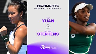 Yuan Yue vs Sloane Stephens  2024 Hobart Round 1  WTA Match Highlights [upl. by Arjan]