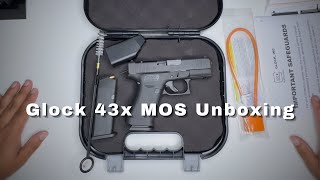 Glock 43X MOS Unboxing [upl. by Hutt]