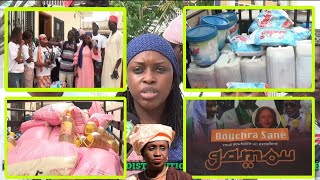 GAMOU MEDINA BAYE 2024  DISTRIBUTION DE DON PAR BOUCHRA SANÉ FILLE DE MAÎTRE NAFISSATOU DIOP [upl. by Enidualc313]