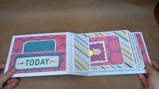 Mini album using Boho Tropical paper from Michaels [upl. by Luther10]