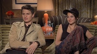 Shailene Woodley amp Ansel Elgort  The Fault in Our Stars Interview HD [upl. by Dobb]