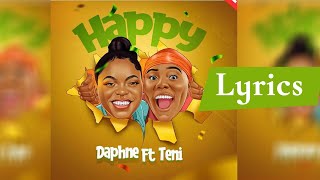 Daphné Teni  Happy Lyrics [upl. by Sakhuja]