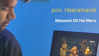 Masoom Dil Hai Mera cover by Vishesh Singh Heeramandi viral music trending bollywoodsinger [upl. by Kcirtemed]