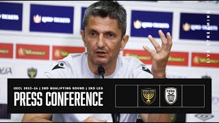 Press Conference Beitar Jerusalem FC Vs PAOK FC – Live PAOK TV [upl. by Nnylasor]