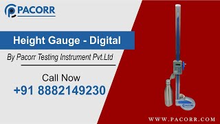 Height Gauge Mitutoyo Testing Procedure by Pacorr Testing Instruments [upl. by Nortal181]