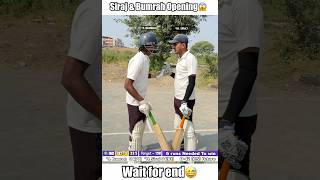 Jasprit bumrah and Mohammed Siraj Opening first time😱 shorts cricket [upl. by Assen612]