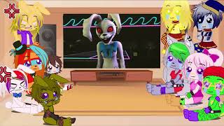 Security Breach react to Glitchtrap meets Vanny and Glamrock Freddy Voice Impression REUPLOAD [upl. by Yelsna]