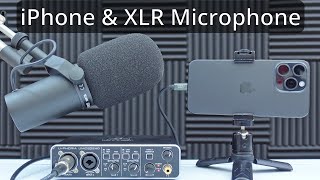 How To Connect an XLR Microphone to an iPhone 15 Pro Max [upl. by Aicinat]