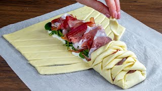 Comprerai tanta pasta sfoglia se provi questo roll al prosciutto [upl. by Notsa358]