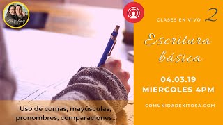 YouTube Live Clase de ESCRITURA No 2 [upl. by Nylidnam]