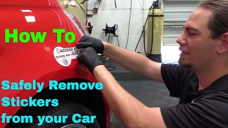 Sticker Removal  quotHow Toquot Video Tutorial [upl. by Lilac26]