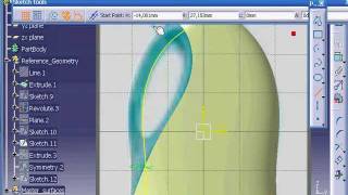 Catia V5 tutorial  Modeling a detergent bottle  Part 310 [upl. by Armalla774]